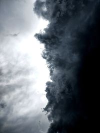 Low angle view of storm clouds in sky