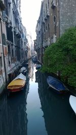 Canal amidst buildings in city