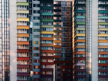 Low angle view of buildings in city