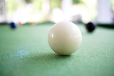 Close-up of ball on table