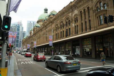 Traffic on city street