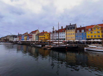 Boats in harbor