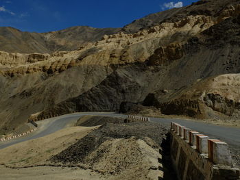 Scenic view of mountains against clear sky