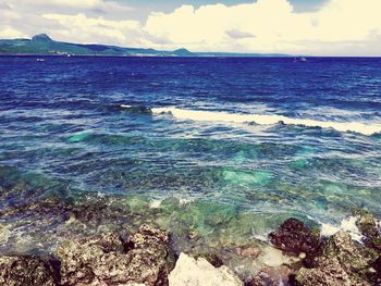 Scenic view of sea against sky