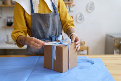 Man working in box