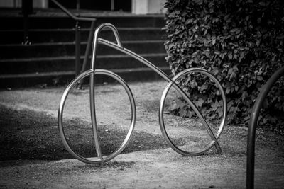Close-up of bicycle wheel