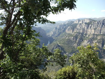 Scenic view of mountains