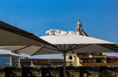 Built structure against clear blue sky