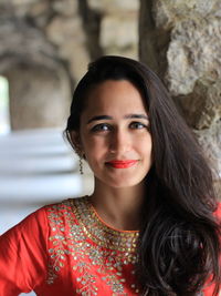 Portrait of a smiling young woman