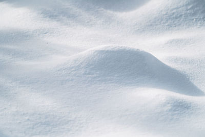 Full frame shot of snow covered land