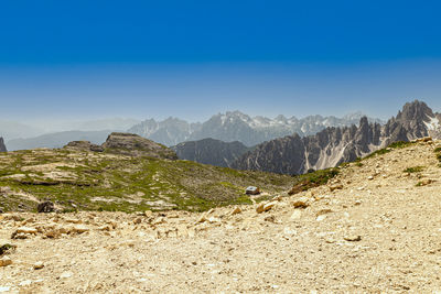 Panorama of the dolomites in italy, ideal for landscape.