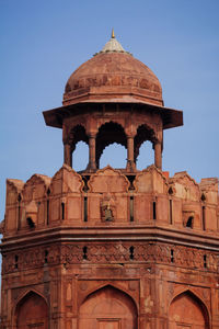 Low angle view of historical building against sky