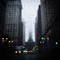 Rain drops on glass window