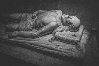 Close-up of old statue