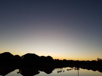 Scenic view of silhouette mountains against sky during sunset