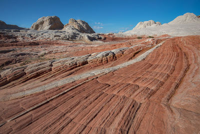 Scenic view of rocky mountains against sky