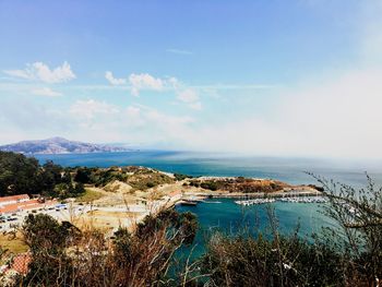 Scenic view of sea against sky