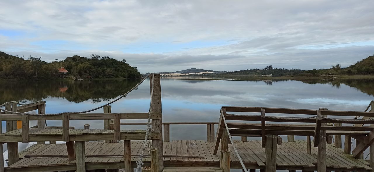 LAKE AGAINST SKY