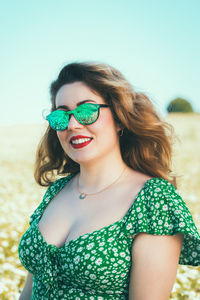 Portrait of a smiling young woman