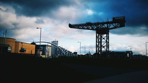 Road against cloudy sky