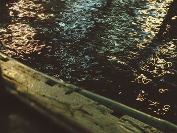 Close-up high angle view of water