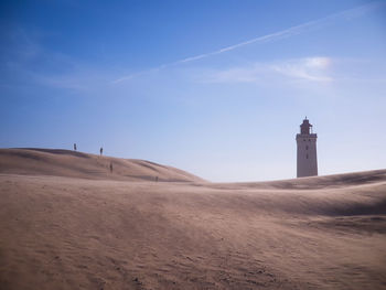 View of lighthouse on beach
