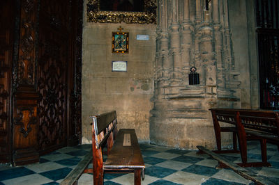 Interior of church