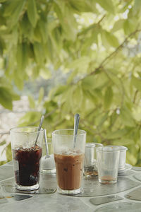 Close-up of drink on table