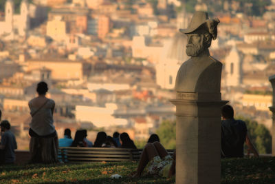 Sculpture in park