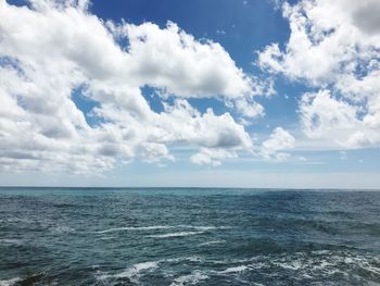 Scenic view of sea against sky