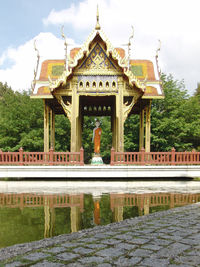 Built structure with trees in background