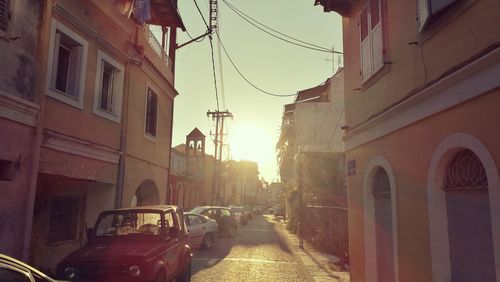 View of city street