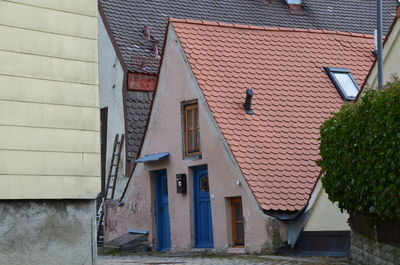 Houses against clear sky