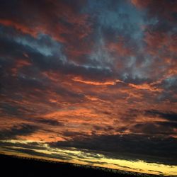 Low angle view of dramatic sky