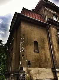 Low angle view of building against sky