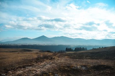 Scenic view of landscape against sky