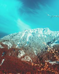 Scenic view of sea against blue sky