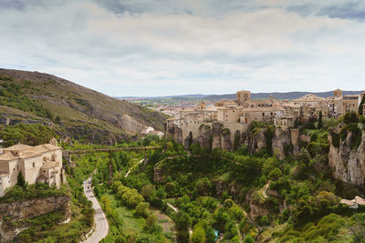 Panoramic view of castle against sky