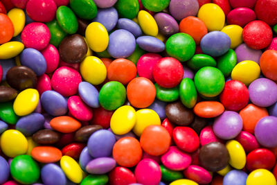 Full frame shot of colorful candies