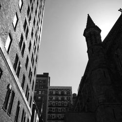 Low angle view of buildings against sky