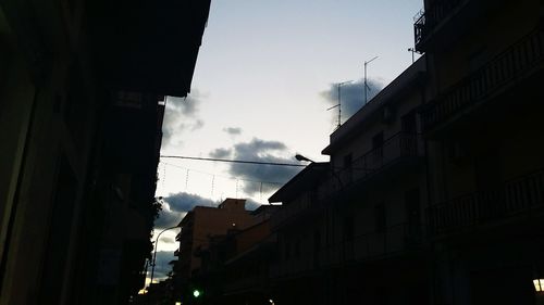 Low angle view of buildings against sky