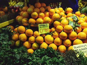 Fruits for sale at market stall