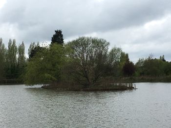 Scenic view of river against sky