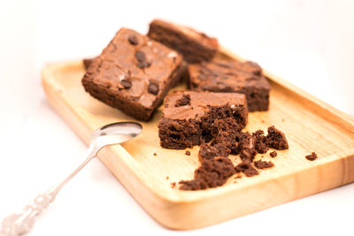 Close-up of chocolate cake