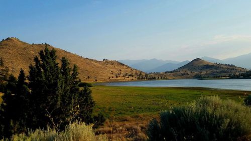 Scenic view of landscape against sky