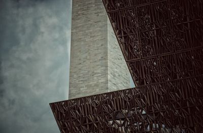 Low angle view of built structure against sky