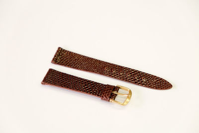 High angle view of pencil on white background