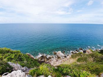 Scenic view of sea against sky