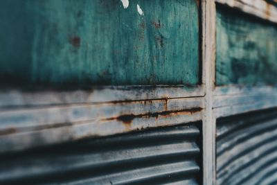 Close-up of rusty wood