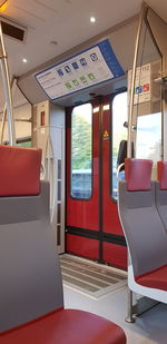 Interior of train